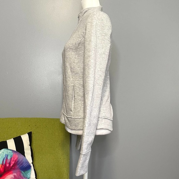 Victorias Secret Sport VS Grey High Neck Full Zip Sweatshirt XS - Picture 3 of 6
